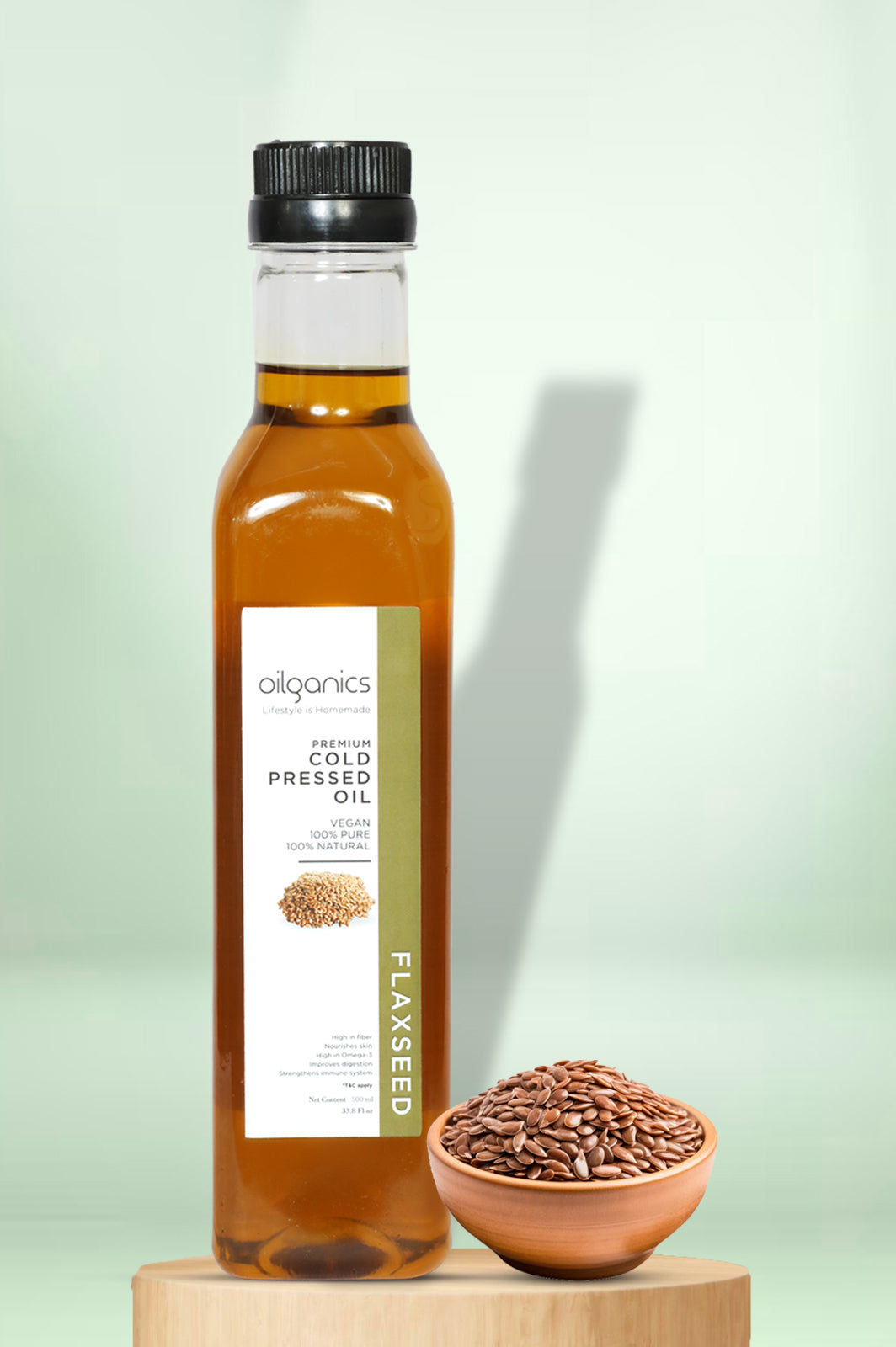 Cold Pressed Flaxseed Oil | Oilganics