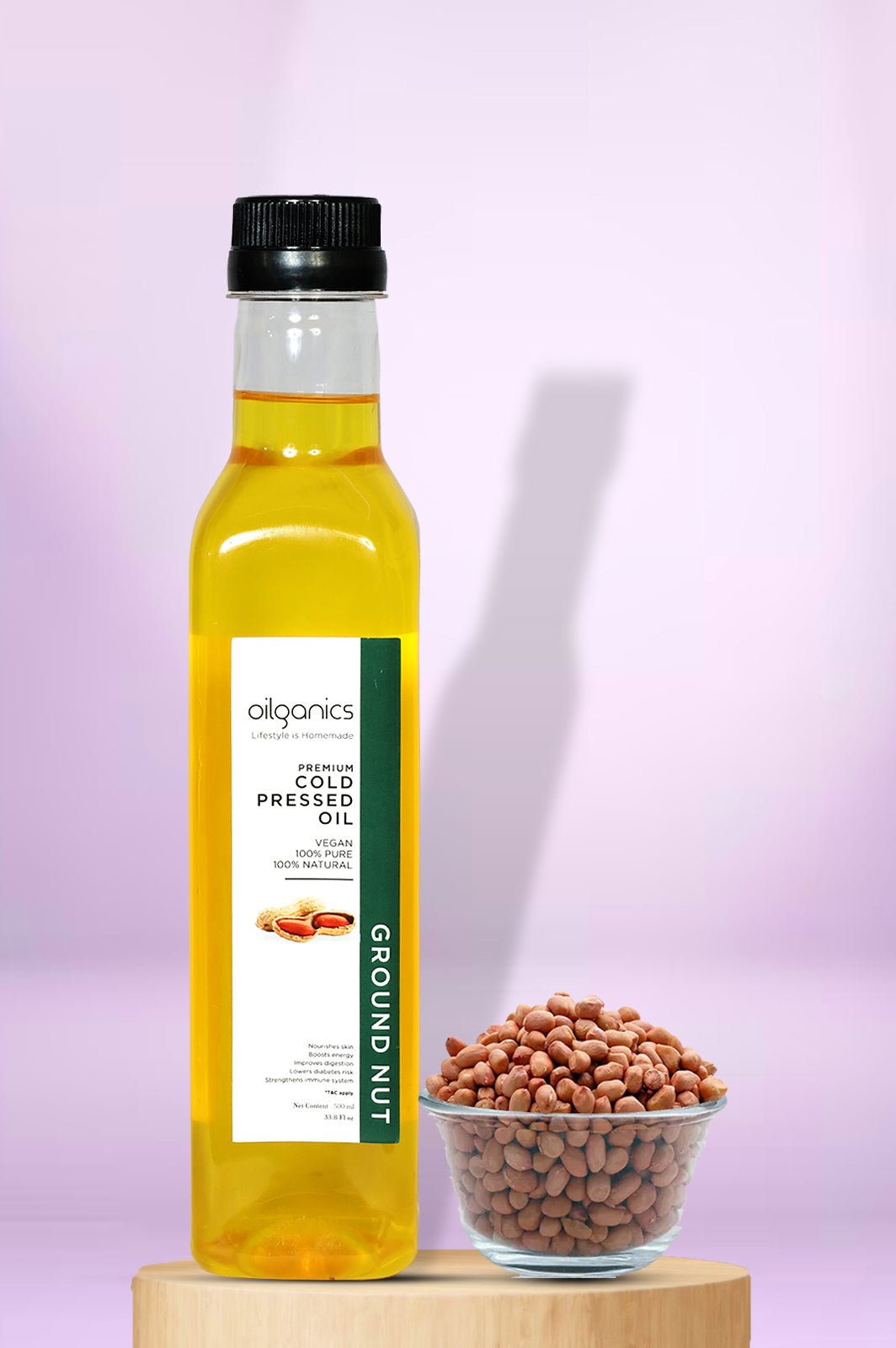Cold Pressed Groundnut Oil | Oilganics